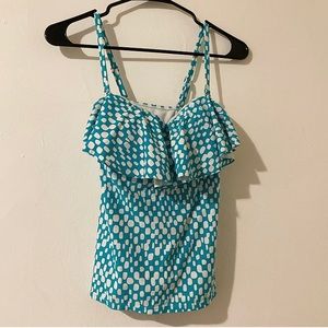 *2/$20* PolkaDot Ruffle Tankini Swim Top - Small (4-6) - NEW